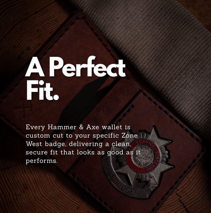 A perfect fit, custom cut to your Zone West badge